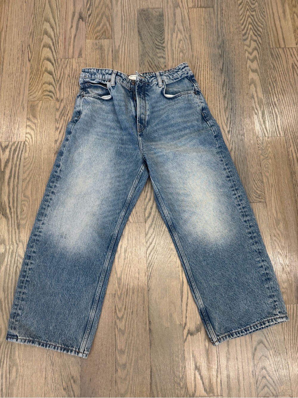 We The Free Relaxed Wide-Leg Light Blue Jeans Women’s 30 ~ WORN ONCE